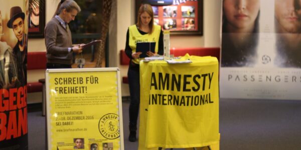 Briefmarathon 2016 im Cinema Arthouse Osnabrück